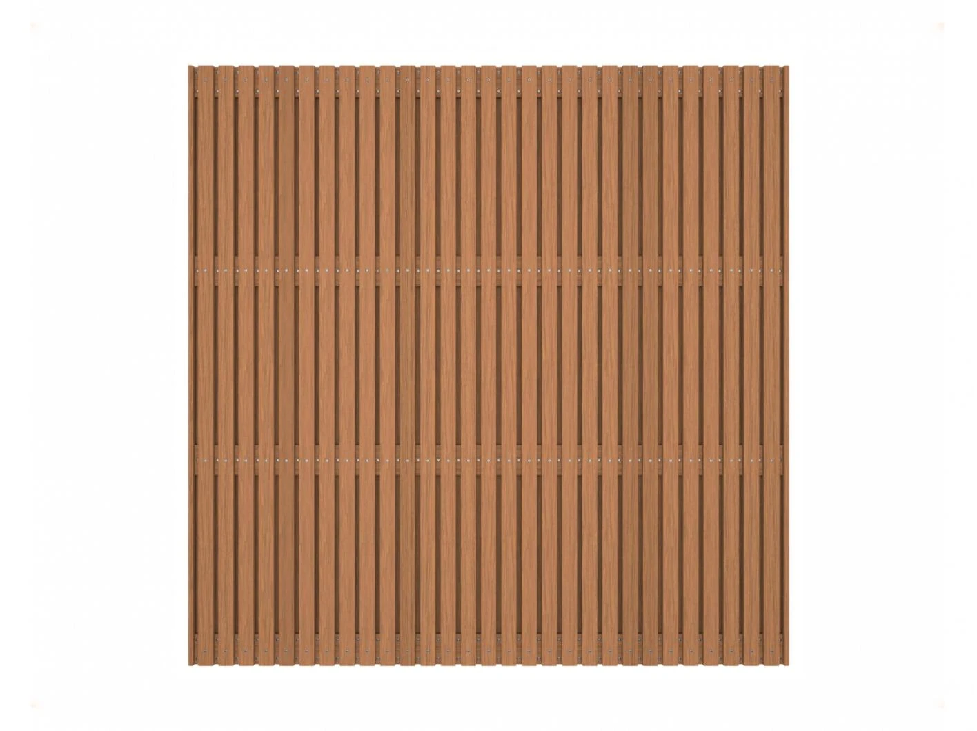 Schutting Thermowood Ayous Rhombus Dubbelzijdig 180 x 180 cm - Afbeelding 1